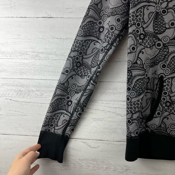 The North Face Printed Pullover V Neck Hoodie Size L - Picture 6 of 9